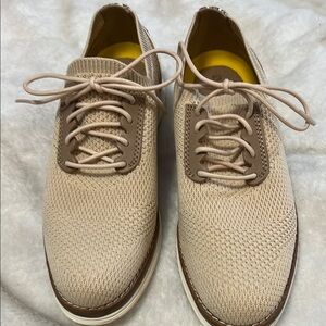 Cole Haan Beige Knit Oxfords